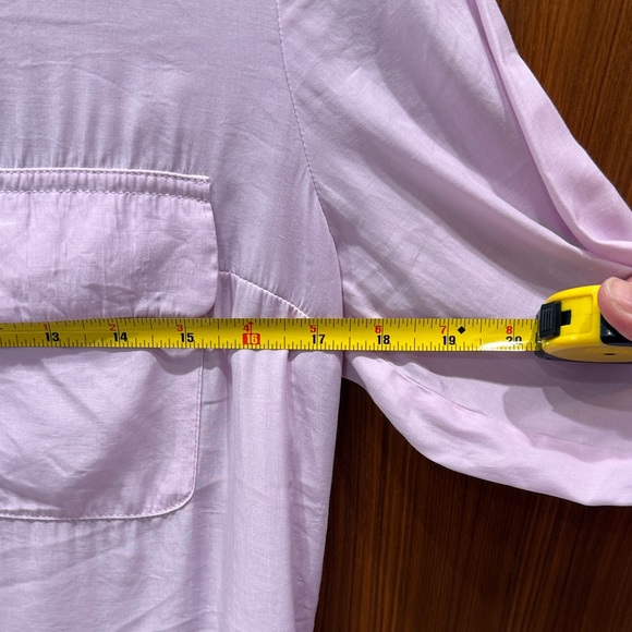 Express Women's Light Pink Purple Button Down Shirt - Picture 5 of 7